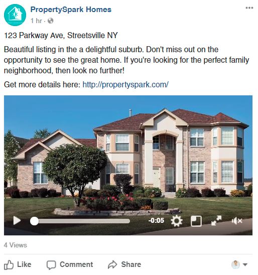 Real Estate Video Marketing Facebook