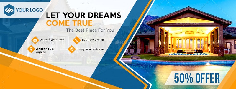 Real Estate Facebook Cover Example